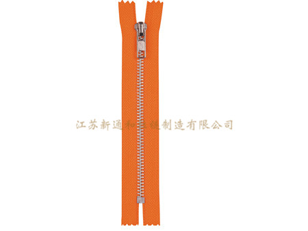 5#金属白铜镀白长方片闭口工字码